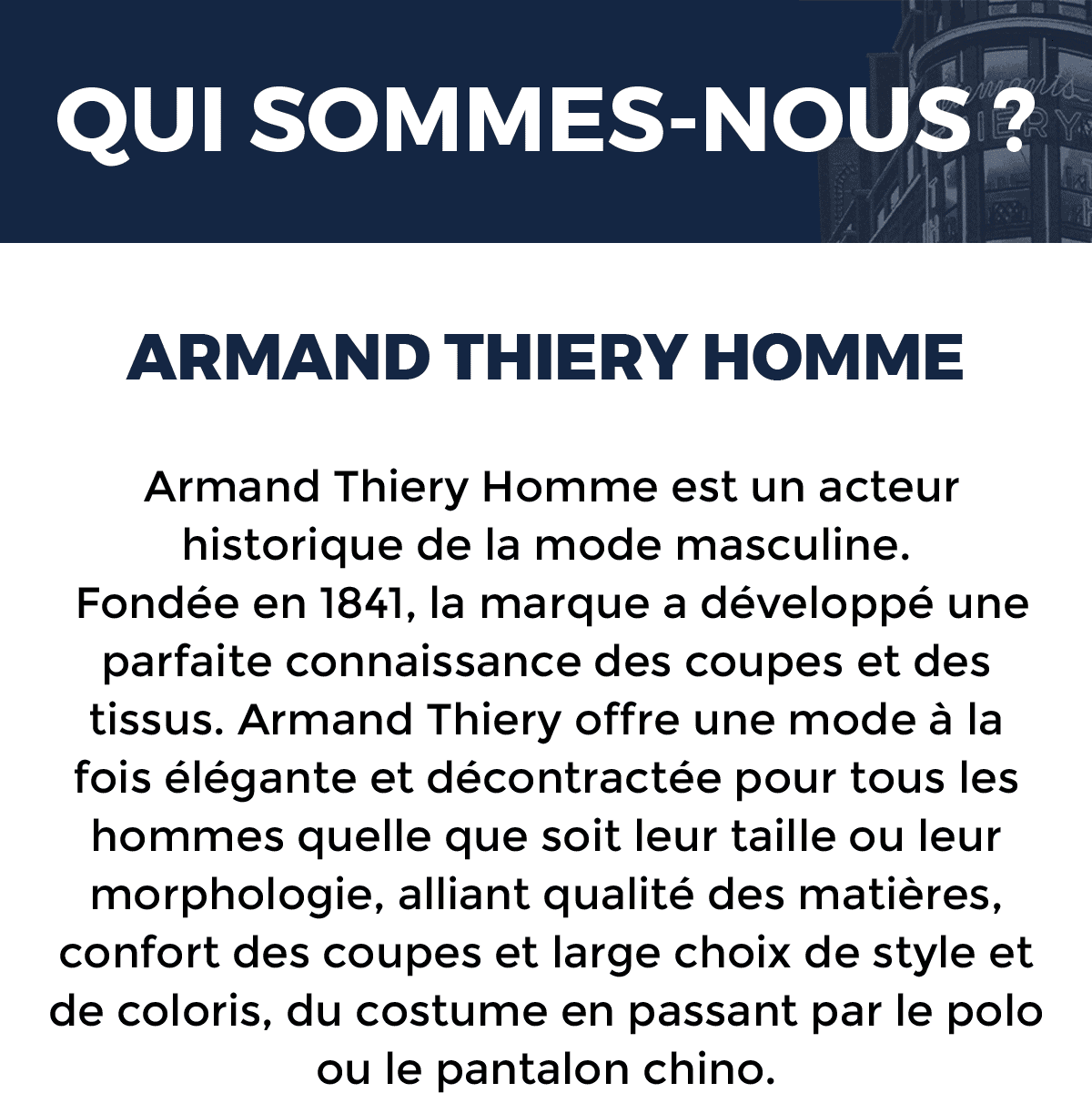 Armand thiery hot sale vente en ligne
